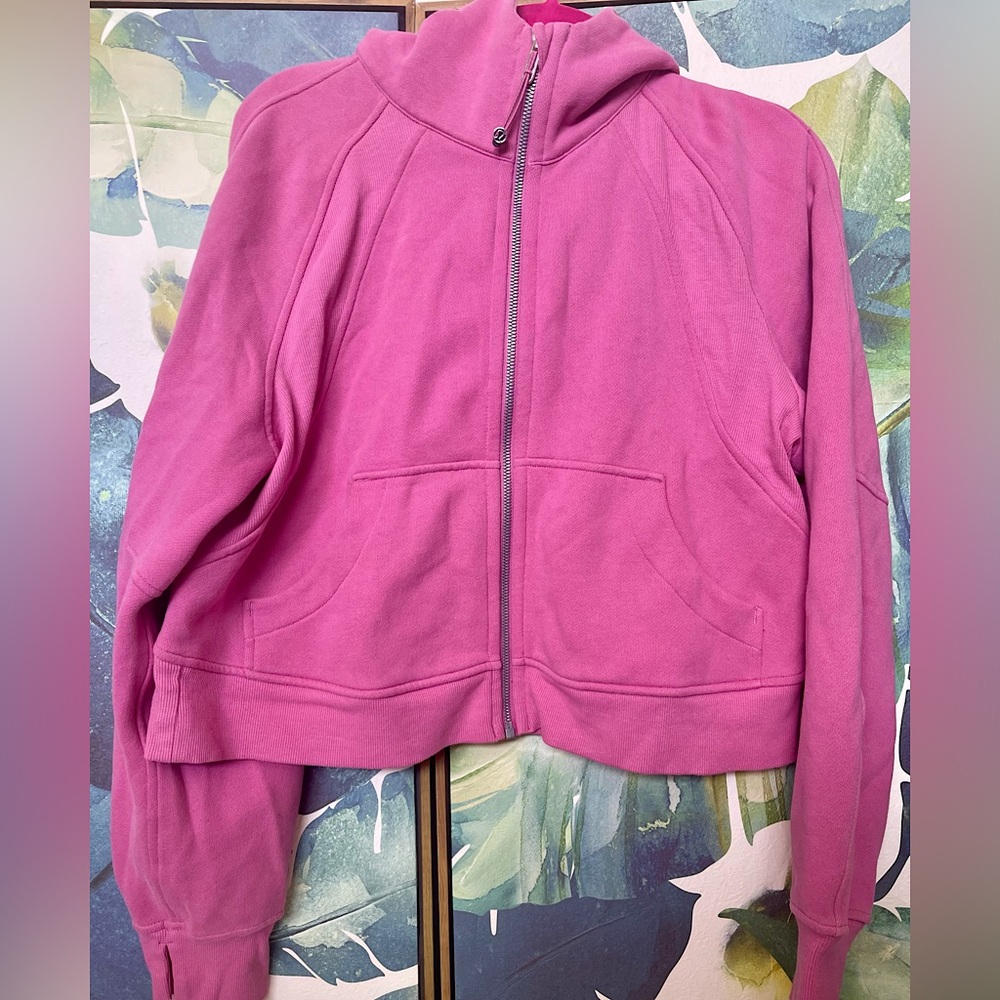 Lululemon Scuba Oversized Full-Zip Hoodie Pink Blossom XS/S